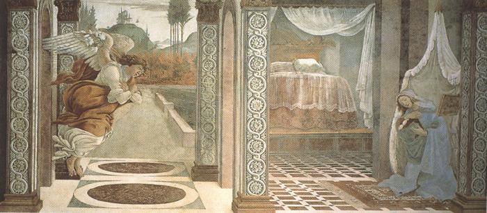 Sandro Botticelli Annunciation of San Martino alla Scala (mk36) oil painting picture